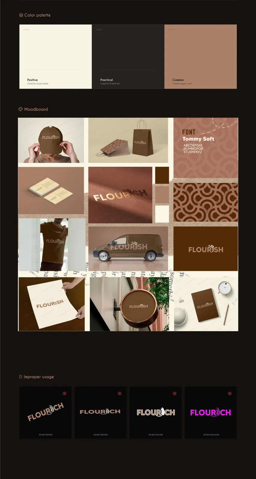 Brand design for FLOURICH
